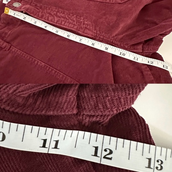 Stitch Fix Studio Blue Burgundy Corduroy Pants - Picture 3 of 5